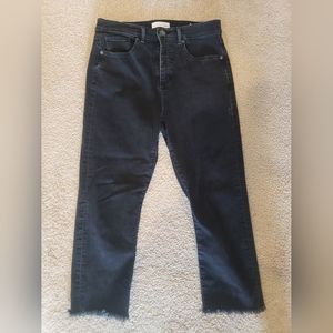 Loft cropped jeans black size 29
